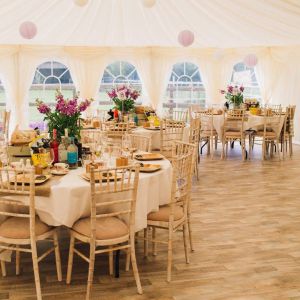 Our beautiful vintage theme with hard floor for Dancing the night away